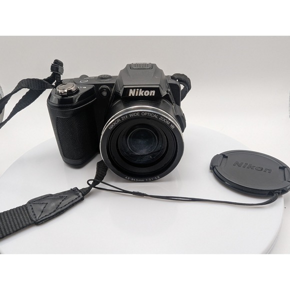 Nikon Coolpix L120 Digital Camera 21x Optical Zoom VR Black + BatteriesTested